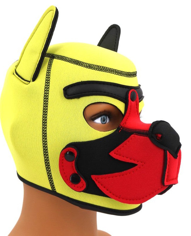 Puppy Fox – Neoprene Mask In Yellow-red