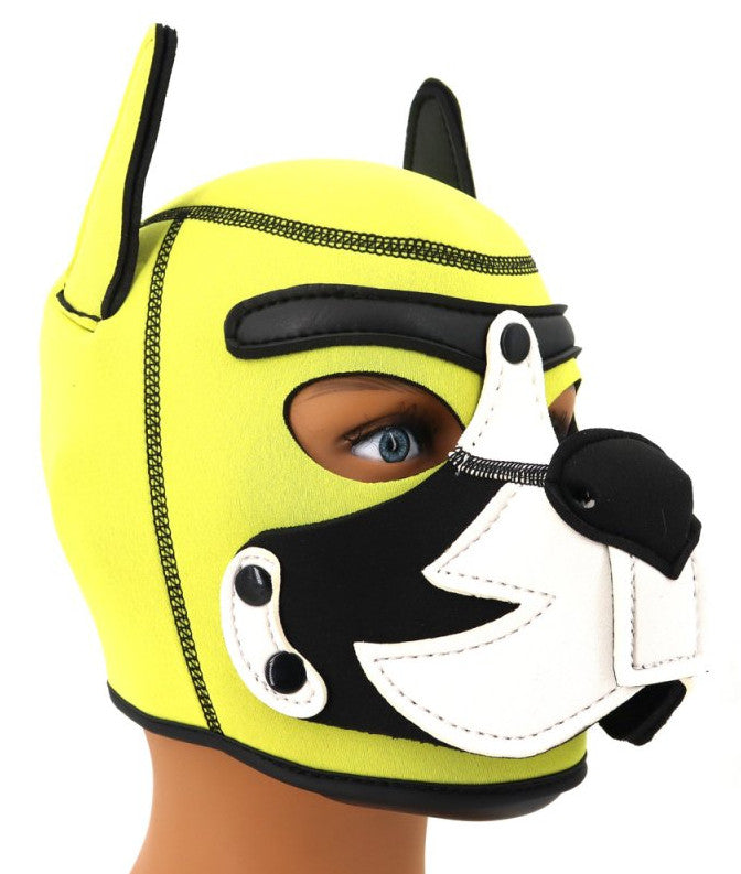 Puppy Fox – Yellow And White Neoprene Mask