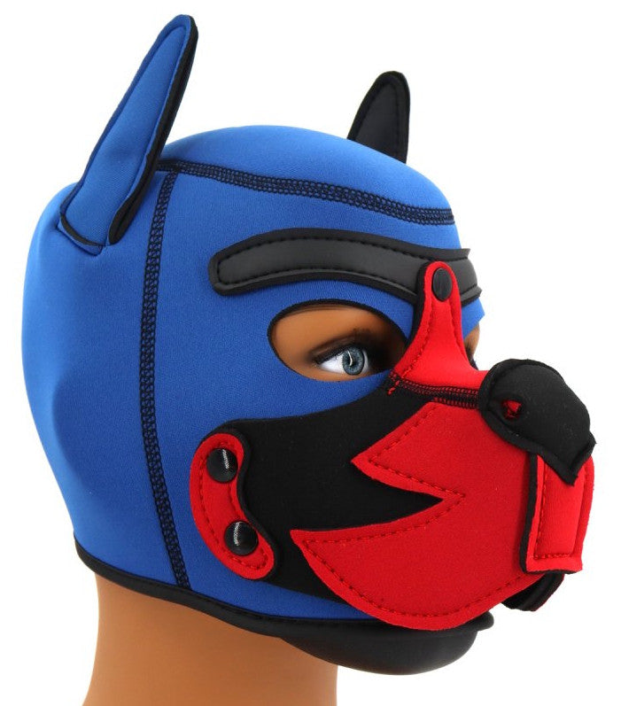 Puppy Fox – Blue-red Neoprene Mask For Erotic Play