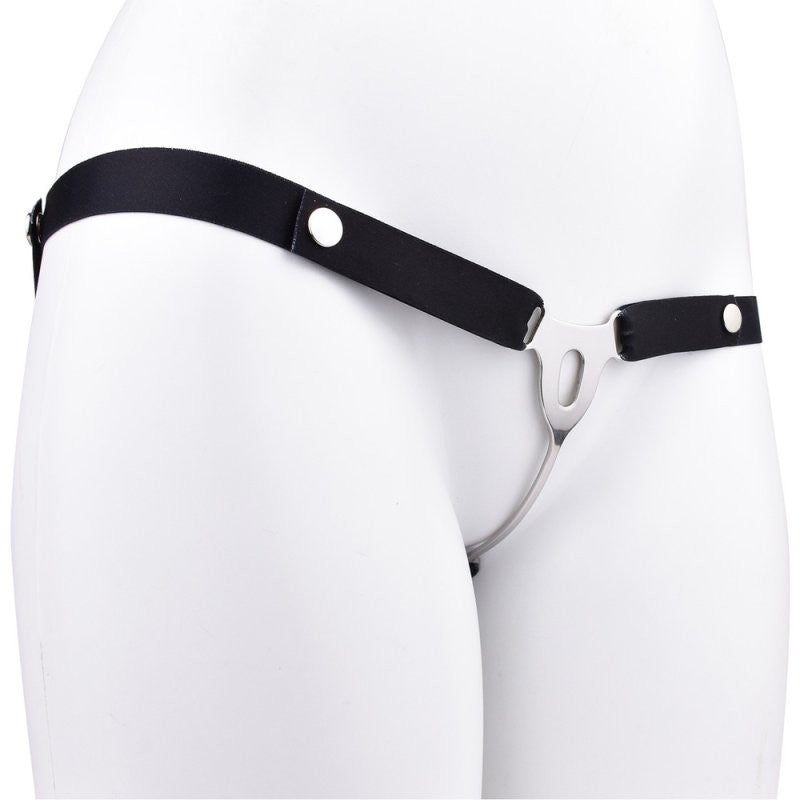 Fem Fall-v Metal Device With Central Opening And Black Strap 12.5x5.5x3 Cm