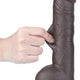 Premium Black Leatherette Dildo – 18 X 4.7 Cm