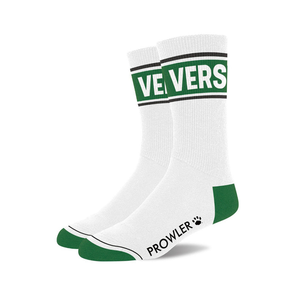 Vers – Premium White-green Pair Of Socks
