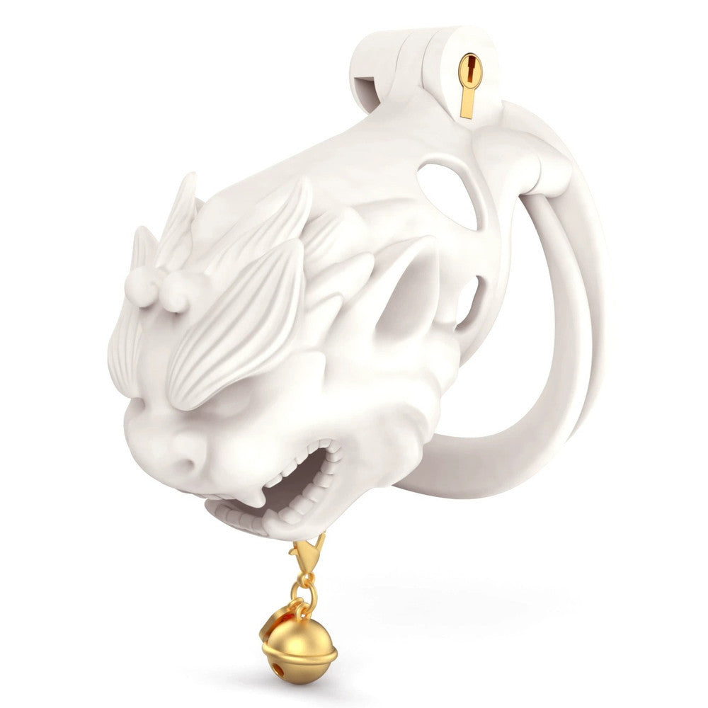 Small Cage With Dragon Bell – 8.5 X 3.7 Cm White