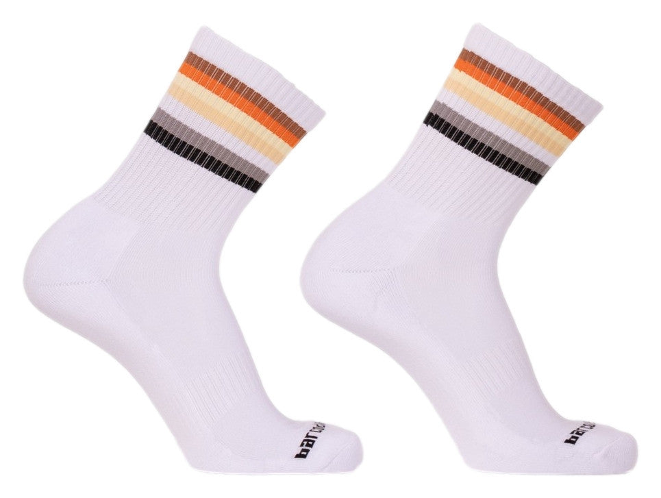Bear Flag Fetish – Stylish White Half Socks