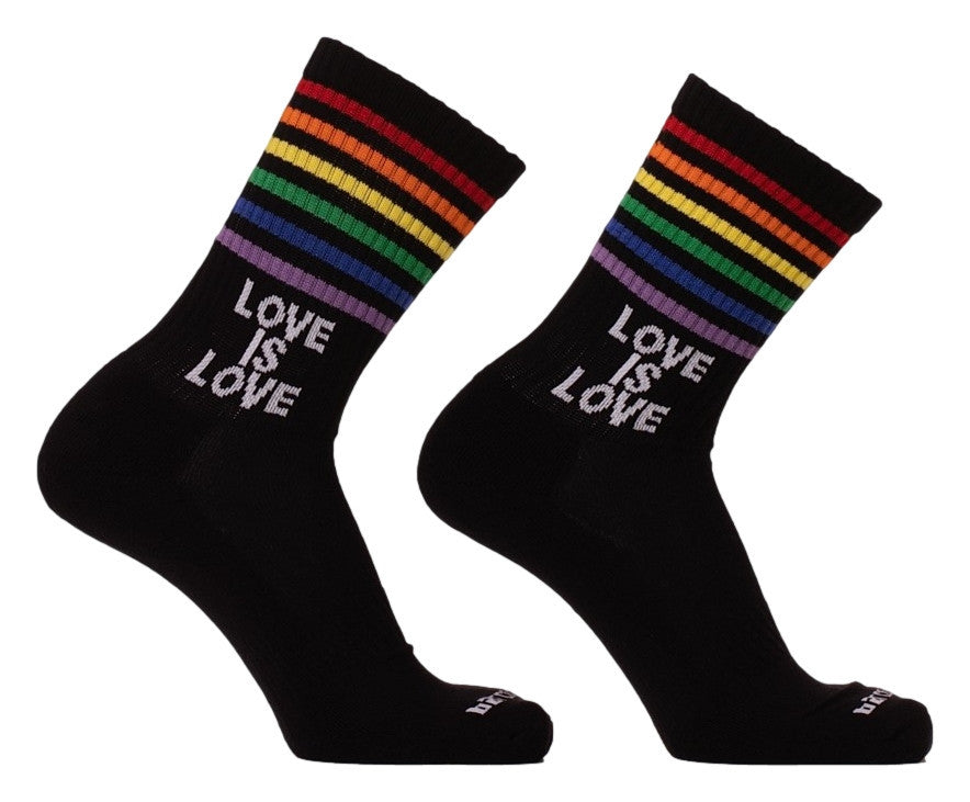 Love Is Love Training Socks Black