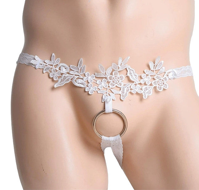 White Lace Jockstrap