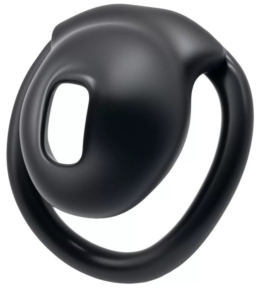 Penis Ring With Integrated Lock 3.5x3.3 Cm Black