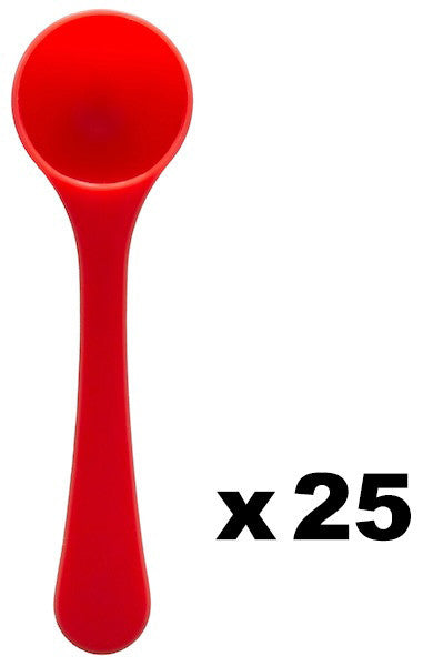 25 Red Spoons - 6g Serving