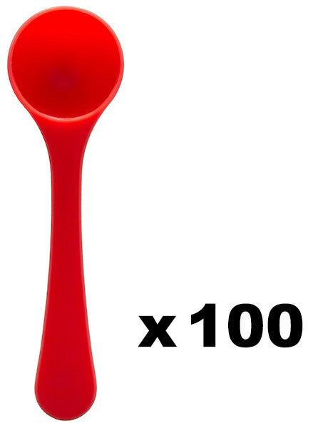 100 Red Spoons – 6g Serving
