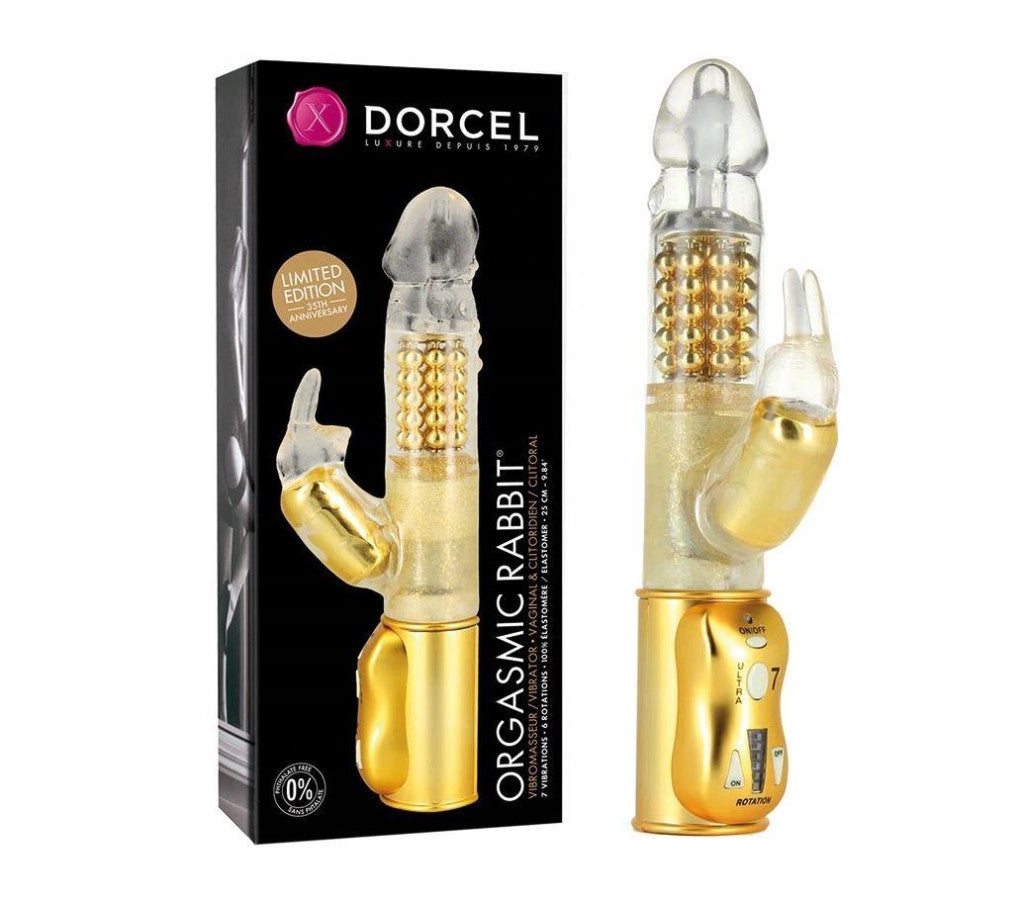 Dorcel Vibrator Rotating Movement 7 Vibration Modes 25 Cm Gold