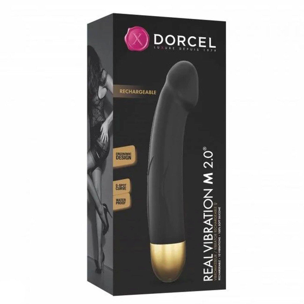 Dorcel Vibrator Realistic 10-mode Vibrating Large Size Black