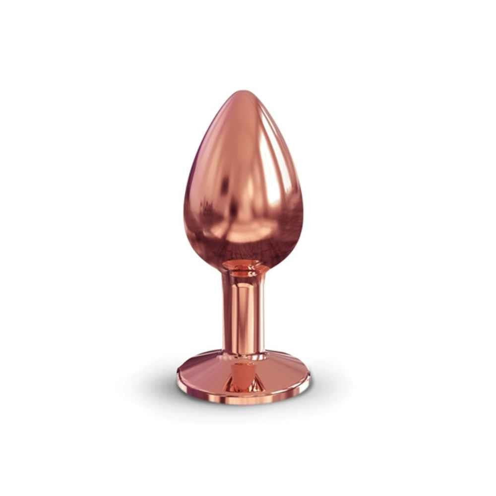 Marc Dorcel Anal Plug Heat Treatable Safe 7.1 Cm Gold-pink Black Crystal