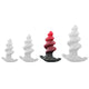 Hadek Anal Plug Spiral Silicone 16x7 Cm Red