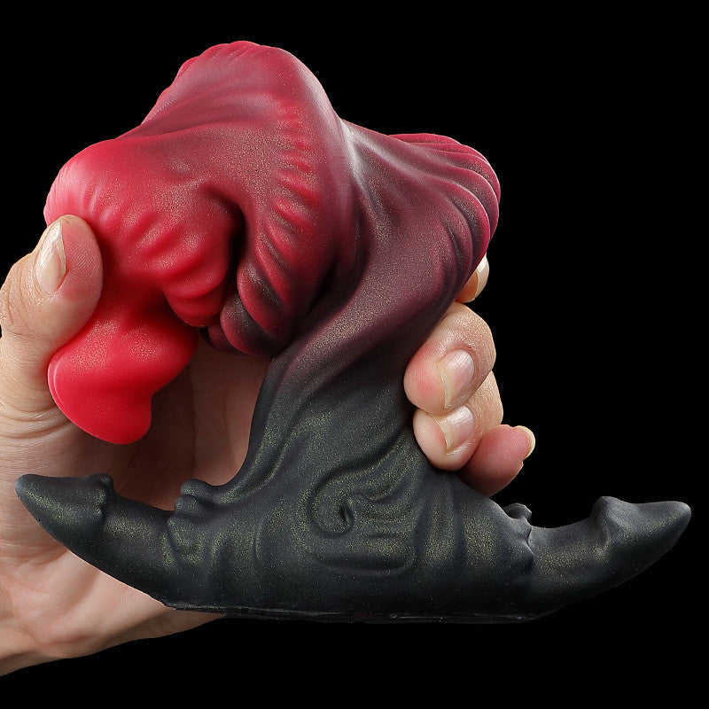Analplug Spiralform 17 cm Rot