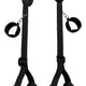 Adjustable Nylon Thigh And Wrist Binding In Black