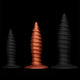 Anal Plug Spiral Surface Silicone 26 Cm Black
