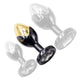 Biflower Anal Plug Smooth Surface 8 Cm Aluminum