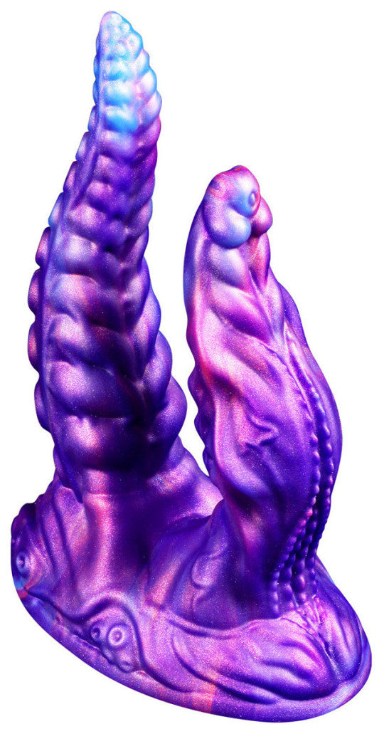 Poolik Dildo Suction Cup Textured Surface 18 X 4.7 Cm Purple