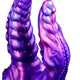 Poolik Dildo Suction Cup Textured Surface 18 X 4.7 Cm Purple