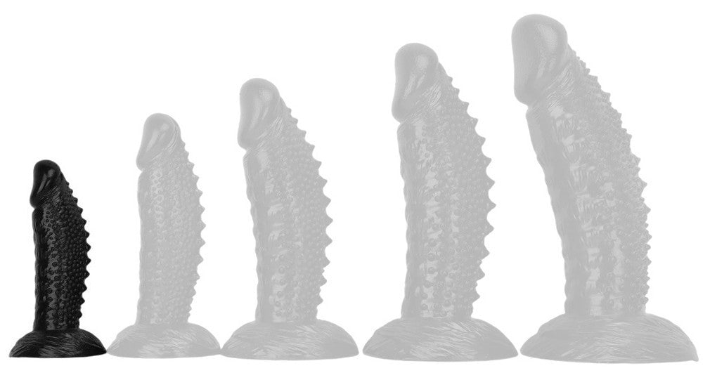 Pirlik Dildo Textured Surface 16 Cm X 5 Cm Pvc Black