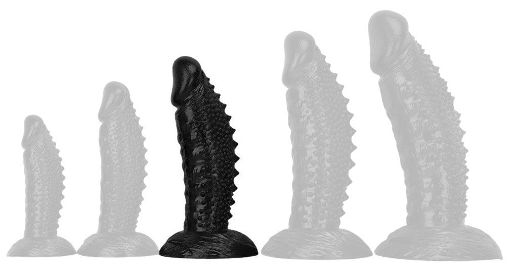 Pirlik Dildo Coated Textured 23 Cm 7.5 Cm Pvc Black