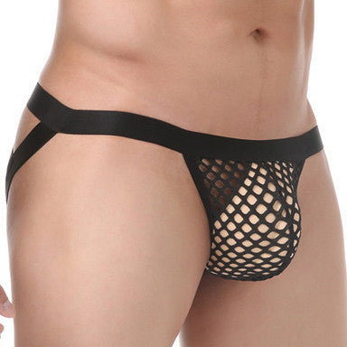 Crossnet Jockstrap Black