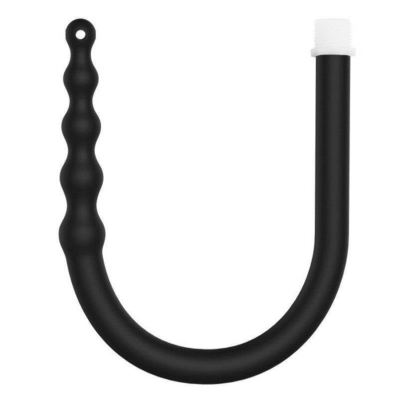 Anal Shower Long Silicone Flexible 56 Cm Black
