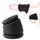 Riboz Penis Ring Set Two Size Hole Silicone Black