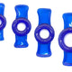 Penis Ring Set 4 Pcs Stretchy 7-17 Mm Diameter Blue Tpe