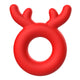 Penis Ring Deer Antler Pattern Silicone 27 Mm Diameter