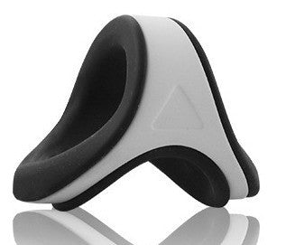 Ballstretcher Three-hole Silicone Ring 30 Mm Black And White