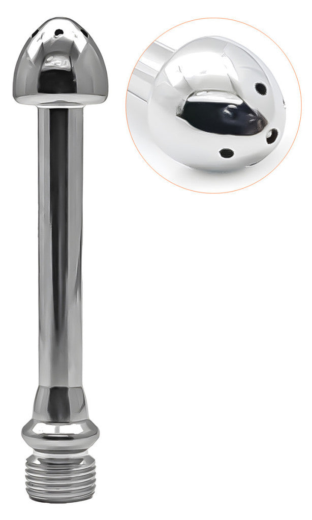 Dildo Metal Chrome Plated 11 Cm With 2.5 Cm Wide Mushroom Head