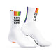 Love Is Love White Socks With Rainbow Stripes One Size 39-45