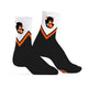 Short Socks Orange With Black Hood Size 39-45