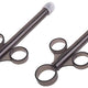 Lubricant Dispenser Dropper 2 Pcs Black Abs 10 Cm Long 1.5 Cm Diameter