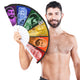 Sex Toy Large Pride Rainbow Pattern Fan 64 Cm