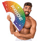 Pride Fan Rainbow Pattern 64 Cm