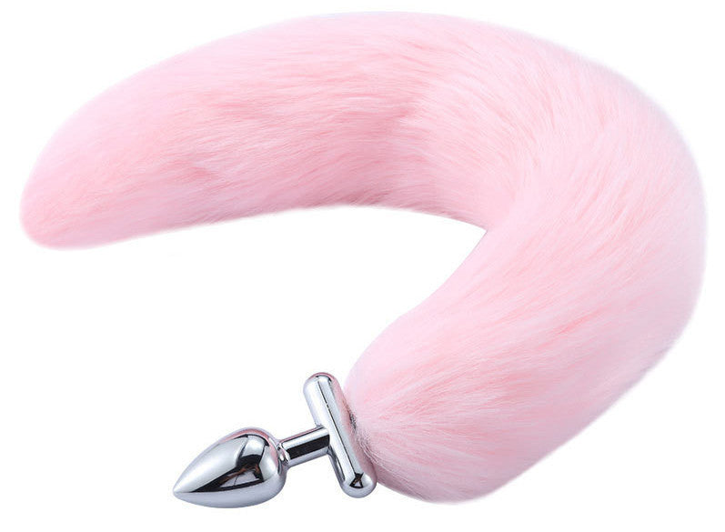 Fox Tail Anal Plug 5.5 Cm Black With 39 Cm Tail