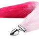 Fox Wolf Anal Plug Conical Metal 5.5 Cm Pink With 39 Cm Tail