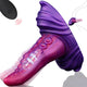 Vibrating Tentacle Dildo Silicone 15 Cm 10 Modes Brown