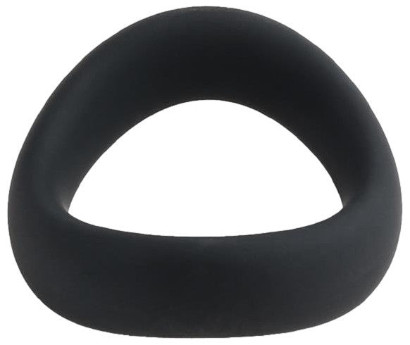 Lubricated Wavy Silicone Penis Ring 45-50 Mm Black