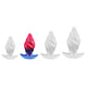 Sex Toy Anal Plug Ribbed Curved Base 11x5.5 Cm Silicone