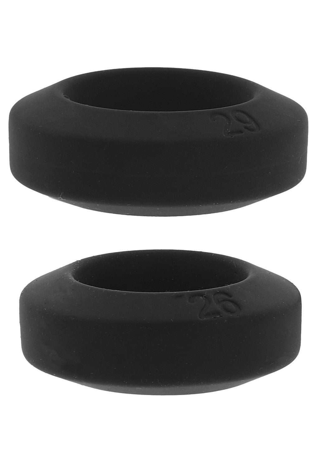 Silicone Penis Ring Set Adjustable 26 Mm And 29 Mm Diameter 15 Mm Wide