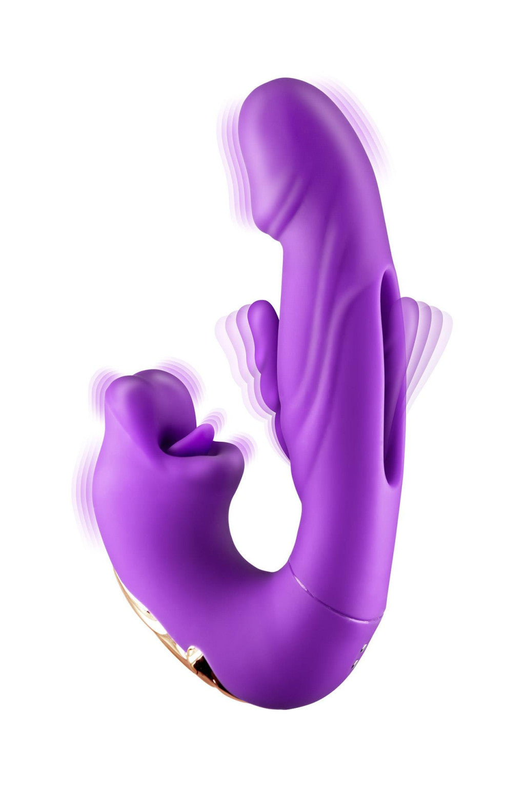 Yoba Vibrator Triple Stimulation 7 Modes 17.6 Cm Purple