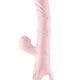 Yoba Vibrator Rabbit 5 In 1 Rotating Tapping Heatable Powder Pink