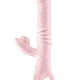 Yoba Vibrator Rabbit 6 Functions Rotating Head Tapping Heating Pink