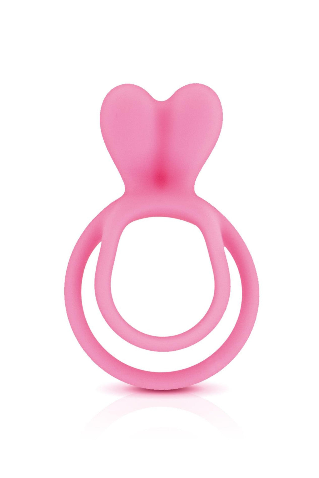 Glamy Penis Ring Double Clitoral Stimulator 30 Mm Pink