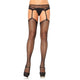 Leg Avenue – Premium Fishnet Stockings With Silicone Grip