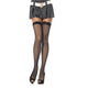 Leg Avenue - Lace-trimmed Small Fishnet Socks