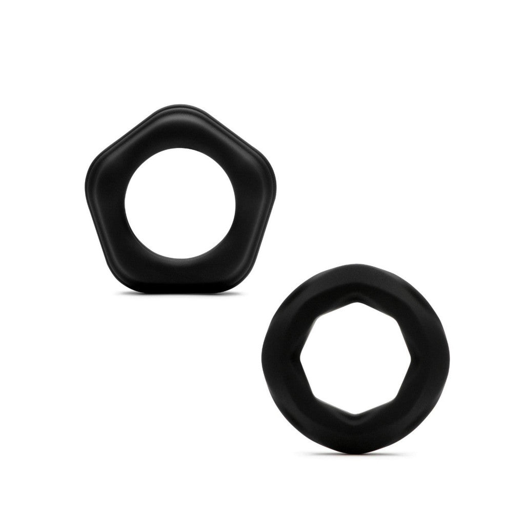 Silicone Penis Ring Two-piece Comfortable Use